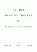 Etudes platoniciennes, v. IV
